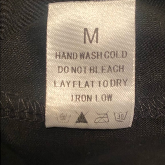 Ladies black top with rhinestones and fringes. Black - Picture 2 of 5